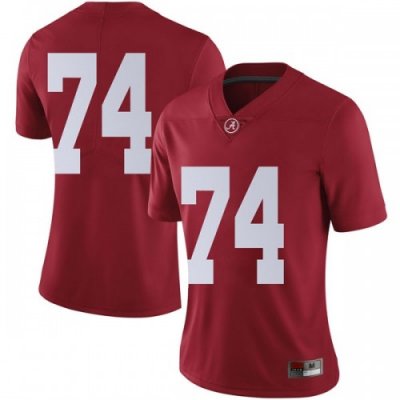 Women's Alabama Crimson Tide #74 Jedrick Wills Jr. Crimson Limited NCAA College Football Jersey 2403LYDE4